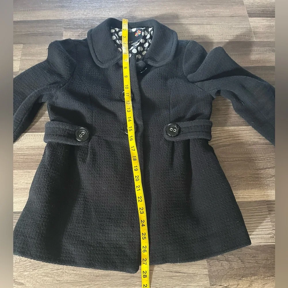 XX1 Forever 21 Black Pea Coat Size Small - Picture 10 of 16